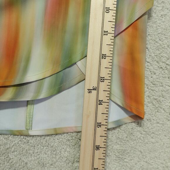 NWT Calia Womens High-Rise Step-Up Shorts Filtered Floral Multi Plus Size 1X - Picture 4 of 7